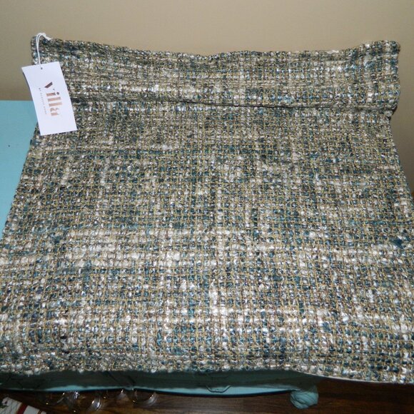 Pottery Barn/ Villa by Classic Torya Textured Blue Slate Pillow Cover 24 x 24